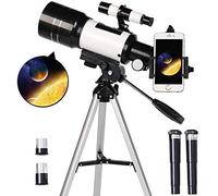 ASVIL Telescopio rifrattore astronomico da 70 mm, telescopio monoculare con treppiede e supporto per telefono, telescopio portatile da viaggio per bambini, adulti e principianti, doppio del comfort