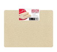Asvin Grande tappetino antiscivolo per vasca da bagno e doccia per doccia interna e aree umide (60 x 80 cm beige) ad asciugatura rapida