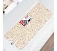 Asvin Tappetino antiscivolo per vasca da bagno e doccia per interni e aree umide (40 x 120 cm, beige)