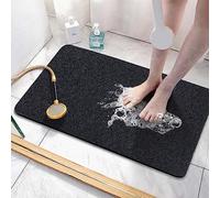 Asvin, tappetino per vasca da bagno, doccia e vasca, 61 x 114 cm, senza ftalati, antiscivolo, comodo tappetino per vasca da bagno con scarico, in PVC, per zone umide, asciugatura rapida.