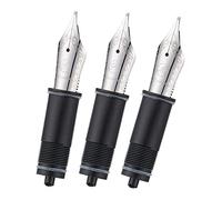 Asvine Pennini di ricambio per penna stilografica, color argento, n. 6 EF/F/M, pennino V169, P20, P30 e V126, 3 pezzi
