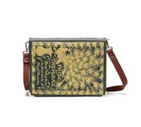 ASVP Shop Borsa a tracolla Pride and Prejudice, perfetta per gli amanti dei libri, pochette a portafoglio, regalo per lei, regalo di San Valentino Jane Austen, verde, grande