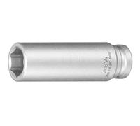 ASW 70062 - Inserto per chiave a bussola lunga, con magnete a molla, 1/4", esagonale, 10 mm