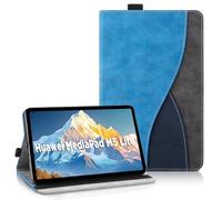 AsWant Custodia per Huawei MediaPad M5 lite 10.1 Pollici Tablet - Pelle Ultra PU Case con Funzione Stand Tablet Protettiva Huawei MediaPad M5 lite 10 (Blu)