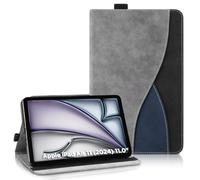 AsWant Custodia per iPad Air 11 Pollici M2 2024 - Pelle Ultra Sottile PU Case con Funzione Stand Tablet Protettiva Cover iPad Air 11 (Gray)