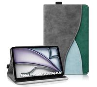 AsWant Custodia per iPad Air 11 Pollici M2 2024 - Pelle Ultra Sottile PU Case con Funzione Stand Tablet Protettiva Cover iPad Air 11 (Blu)