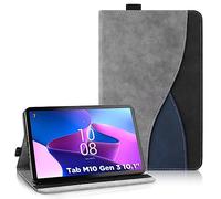AsWant Custodia per Lenovo Tab M10 3rd Gen 10.1" Cover TB-328F/ TB-328X, Pelle PU Case con Funzione Stand Tablet Protettiva Tab M10 3rd Gen (Gray)
