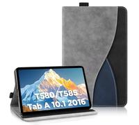AsWant Custodia per Samsung Galaxy Tab A 10.1 2016 Cover SM-T580/T585, Pelle PU Case con Funzione Stand Tablet Protettiva Tab A6 (Gray)