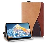 AsWant Custodia per Samsung Galaxy Tab A 10.1 2019 Cover SM-T510 / SM-T515, Pelle PU Case con Funzione Stand Tablet Protettiva Galaxy Tab A 10.1 (Marrone)