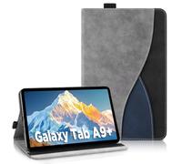AsWant Custodia per Samsung Galaxy Tab A9 Plus 11'' 2023 SM-X210/SM-X215/SM-X216 - Pelle Ultra PU Case con Funzione Stand Tablet Protettiva Galaxy Tab A9+ (Gray)