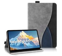 AsWant Custodia per Samsung Galaxy Tab S10 Ultra/Tab S9 Ultra 14,6 Pollici - Pelle Ultra Sottile PU Case con Funzione Stand Tablet Protettiva Cover (Gray)