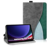 AsWant Custodia per Samsung Galaxy Tab S9 2023 / S8 2022/ S7 2020 - Pelle Ultra PU Case con Funzione Stand Tablet Protettiva Galaxy Tab S9 SM-X710 / SM-X716B (Grigio Scuro)