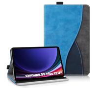AsWant Custodia per Samsung Galaxy Tab S9 Plus/S8 Plus 12,4 Pollici 2023 (SM-X810/X816B/X818U)- Pelle Ultra PU Case con Funzione Stand Tablet Protettiva Samsung Galaxy Tab S9+ (Blu)