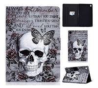 Aswant-Samsung Custodia per Tablet Galaxy Tab A8 2021, Funzione Staffa in Pelle PU con Magnetiche, Dotata di Cinghie per Penna Durevoli per Galaxy Tab A8 10,5 Pollici SM-X200/X205/x207, Cranio