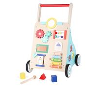 Asweets Carrello Primi Passi Legno, Giochi Montessori Interattivo, Sviluppa Le Capacità Motorie Dei Bambini, Baby Walker Regalo Bambino