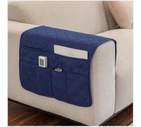 ASYBFLI Divano Letto Organizer,Tasca Portaoggetti Da Letto,Feltro Da Comodino Organizzatore Tasca,Borsa Feltro Comodino Organizer per bracciolo con 6 tasche Per Contiene Libri,Telefono,Telecomando(Blu