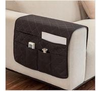 ASYBFLI Divano Letto Organizer,Tasca Portaoggetti Da Letto,Feltro Da Comodino Organizzatore Tasca,Borsa Feltro Comodino Organizer per bracciolo con 6 tasche Per Contiene Libri,Telefono,Telecomando(Ner