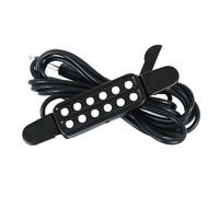 Asyduey 1 PCS Pickup per Chitarra, Connettore per Pickup per Chitarra Acustica In Plastica Nera e Metallo, Adatto per Chitarre A Corde Metalliche e Acustiche