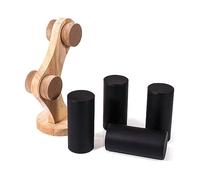 Asyduey 1 Pz Espositore per Gioielli In Legno Massello A 2 Strati, Espositore per Orologi, Braccialetti, 2