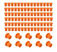 Asyduey 100 Tappi per Tondo per Cemento Armato un Tappi Sicurezza per Tondo per Cemento Armato Plastica per Cemento Armato 3 un 7, Colore Arancione, 2,36 X 2,17 X 1,5 Pollici