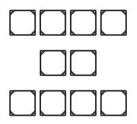 Asyduey 10Piece 120Mm Anti-Vibration Silicon Fan Guarnizione Fan Shock Pad per PC Computer Case Fan