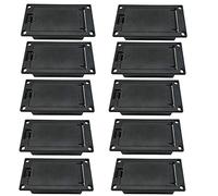 Asyduey 10PZ 9V Battery Box/Holder/Case Vano Coperchio con Clip per Batteria da 9 Volt per Accessorio di Ricambio per Pickup per Chitarra
