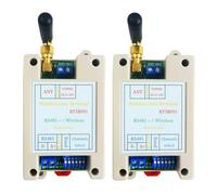 Asyduey 2 Pezzi Radio VHF/UHF 426 MHz-508,5 MHz Ampia Gamma UART RS485 Scheda Transceiver Wireless Modbus RTU Modulo DC 12 V 24 V