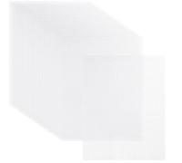 Asyduey 20 Fogli di Tela di Plastica, 13x10,2 Pollici 7CT Fogli di Tela di Rete di Plastica Trasparente per Ricamo A Punto Croce Fogli di Rete Facili da Usare