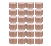Asyduey 24 Etichette Decorative per Vasetti di Candele Barattoli di Stoccaggio Vuoti Barattoli di per Candele Portacandele Contenitori di Rotondi, C Durevoli Facili da Usare