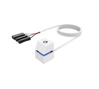 Asyduey 2M Luci LED Portatili Computer Desktop Switch PC Avvio Esterno Pulsante di Accensione/Spegnimento di Prolunga, Luce Blu