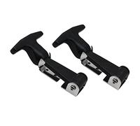 Asyduey 2Pcs Cappuccio In Gomma In Acciaio Inossidabile Cattura Flessibile con Impugnatura A T Hasp Chiusure Flessibili In Gomma Sostituzione Pezzi di Ricambio Accessori con Staffe Cassetta Degli Attr