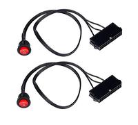 Asyduey 2PZ 50 cm di Rame Tin Wire 24-Pin Femmina ATX PSU PC Power Supply Tester Start Up Jumper con Interruttore ON/OFF
