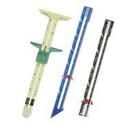 Asyduey 3 Pezzi Calibro Scorrevole Misura Set di Strumenti di Cucito Misuratore di Cucito per Principianti di Un Maglia Crafting Forniture per Cucire