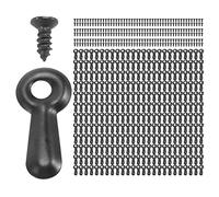 Asyduey 300 Pulsanti per Girare L'Immagine Hardware per Cornici per Foto e 300 per, Appendere, Disegnare, Nero