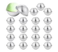 Asyduey 40 PCS 20 Set di Stampi per Palline da Bagno Adatti per la Creazione di Forniture Fai-da-Te 4,5X2 cm