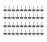 Asyduey 40 Pezzi Scivolo per Mobili Ispessito, Protezione per Pavimento con Rivestimento Scorrevole nel Nylon con Chiodo per Piedi Gambe nel Legno di Divano (18 Mm o 0,7 Pollici,)