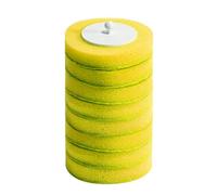 Asyduey 48 Pezzi Ricariche per Scopino USA e Getta Angolo Morto Spugne per Pulizia in Schiuma Testine Scopino Accessori per Il Bagno Giallo