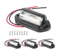 Asyduey 4Pz 12V 6 SMD LED Luce Esterna Luce Impermeabile Lampada Posteriore per Auto Camion Roulotte