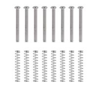 Asyduey 8 Pezzi M3x30MM Chitarra elettrica Humbucker Pickup Regolare l'altezza Vite e Molle -