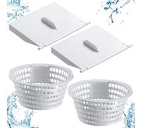 Asyduey 8926 Sportello di Ricambio per Skimmer e Cestello per Skimmer per Piscina 8928 per Parti di Piscine Fuori Terra e Interrate