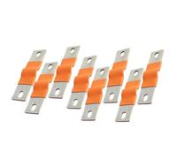 Asyduey 8Pz Barre di Collegamento In Rame Nichelato di Alta Qualità Barre di Collegamento In Rame Nichelato Set Kit per Solari e Batterie A Profondo