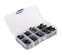 Asyduey 90 Set di Chicago Kit Assortiti, 6 Misure di Rivetti nel Pelle Un Testa Piatta Borchie Un Vite nel Metallo per nel Pelle DIY A