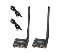 Asyduey Adattatore Audio Wireless 2.4G Extensor Wireless Audio Trasmettitore e Ricevitore 50M Lan Audio Extender Splitter