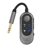 Asyduey Adattatore di Trasmettitore Audio Bluetooth Wireless Wireless Bluetooth per Cuffie Adattatore per Jack Audio da 3,5 mm per TV, Aereo, Auto, PC, Attrezzatura da Palestra