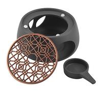 Asyduey Base del Supporto per Scaldavivande nel Ceramica Base Isolante per Scaldavivande Scaldabagno per Tè e Caffè Supporto per Base Riscaldante per Candele Cave C