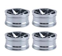 Asyduey Cerchio Ruota Un Raggi nel Lega di Alluminio 4P per RC 1/10 On-Road 1052 Drift TE37+, Grigio