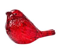 Asyduey Collezionabile per Uccelli in Vetro Regali di Figurine di Soffiato per Gli Amanti degli Animali Decorazioni per la Casa per la Visualizzazione del Tavolo Rosso
