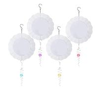 Asyduey Confezione da 4 Girandole a a Sublimazione da 8 Pollici, con Coda a Spirale a 4 Sfere di Osservazione, Girandole a All'Aperto per Regalo in Giardino