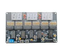 Asyduey DC 4.5V-5.5V Kit Orologio Digitale A 6 Bit Orologio Elettronico Insegnamento e Formazione Produzione di Saldatura Accessori di Ricambio Fai-Da-Te