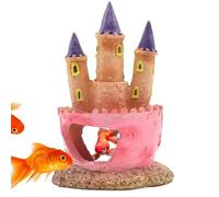 Asyduey Decorazione del Castello in Resina Decorazioni di Pesci Colorati per Acquario Pesci Divertenti Gamberetti Grotte Nascondigli della Casa Piante da Appartamento Forniture